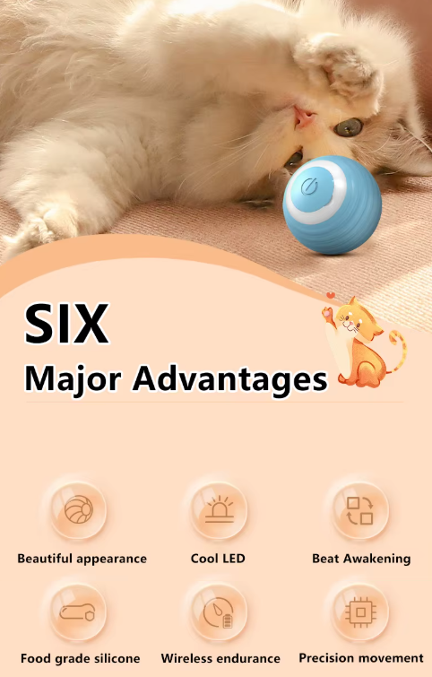 PurrLux intelligens interaktív macskalabda