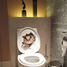 3D Toilet Smasher Cat PVC Art