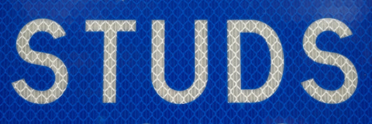 blue and white letter b