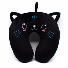 Cute Black Cat Travel Pillow