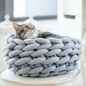 Giant Knit, Hand Woven Cat Bed